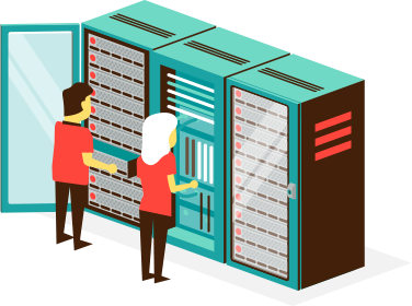 Rackspace in server cabinetten