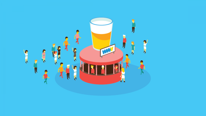 True sponsort borrel Webwinkel vakdagen