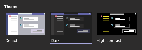Een selectie van Microsoft Teams Dark Mode
