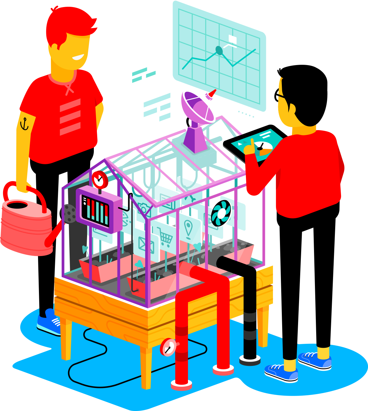 Geoptimaliseerde technologiestack voor de wendbaarheid van jouw software-as-a-service.